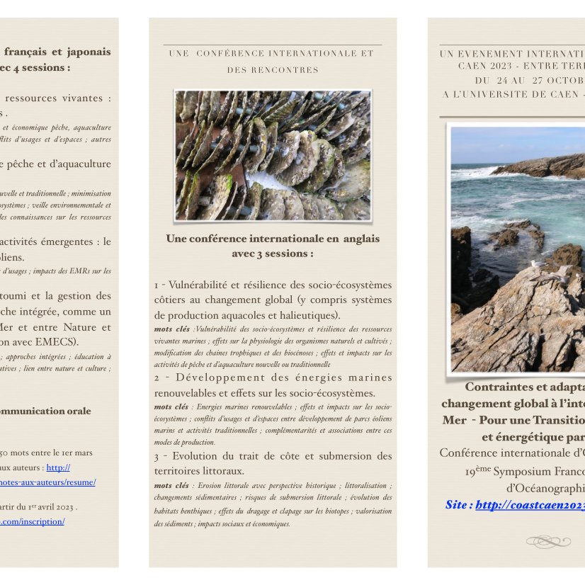 Soutien au 19ème symposium Franco-japonais d'Océanographie « Entre Terre et Mer – Contraintes et adaptations au changement global à l'interface Terre-Mer – Pour une transition écologique et énergétique partagée »