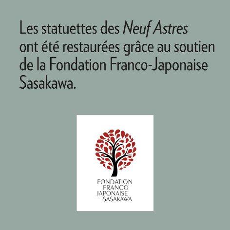 Soutien à la rénovation des statuettes des “Neufs Astres” à l'occasion de l'exposition “Médecines d'Asie” au musée national des arts asiatiques - Guimet