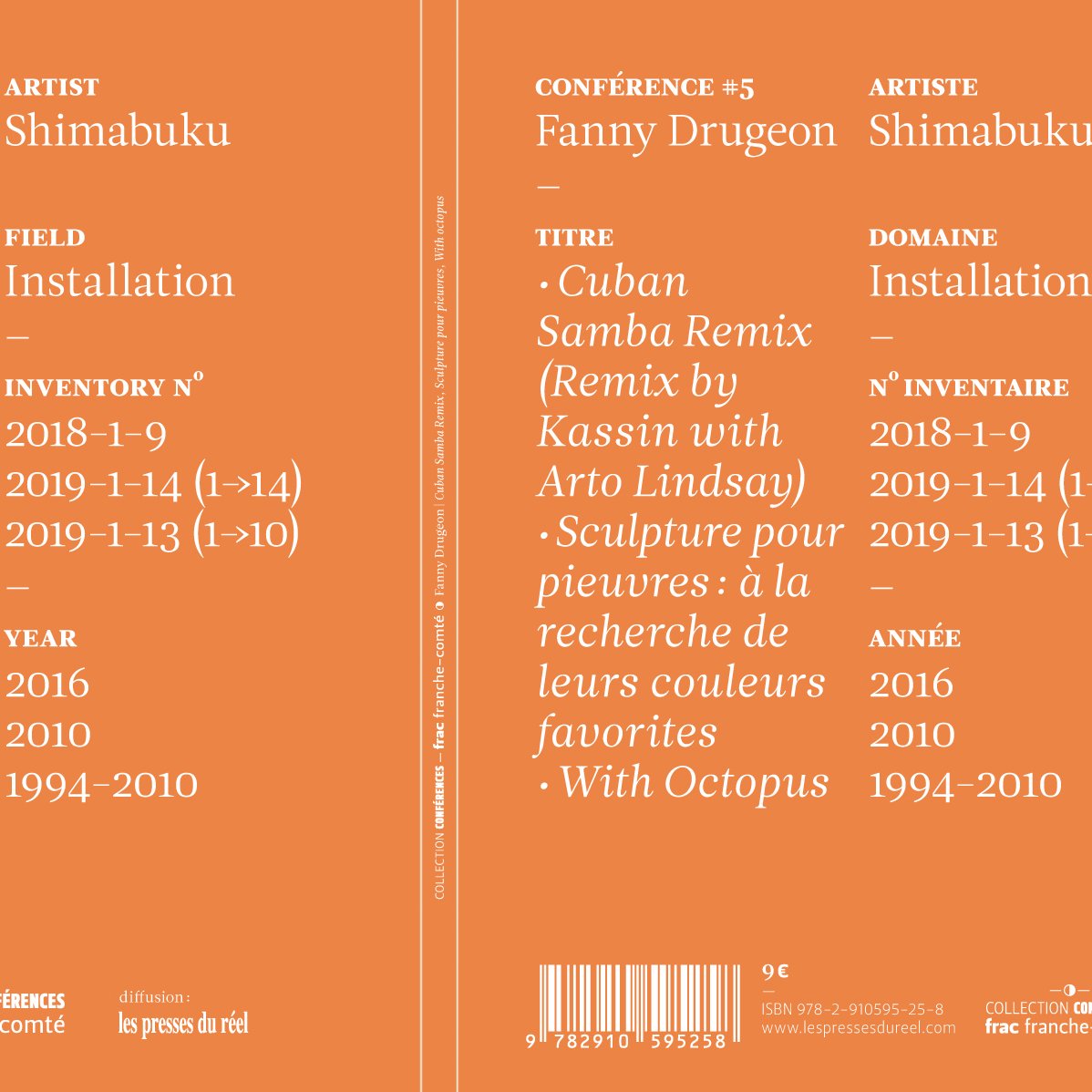 Conférences #5 Shimabuku Fanny Dugeon 